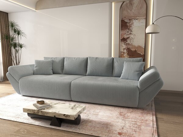 Canapea extensibilă dumonde cu ladă de depozitare Berlin Zoom Gri 300x100 cm