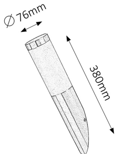 Aplică de exterior INOX TORCH 1xE27/25W Rabalux 8261