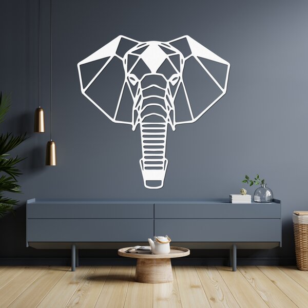 Decorațiune murală din lemn cu cap de elefant | ROYON