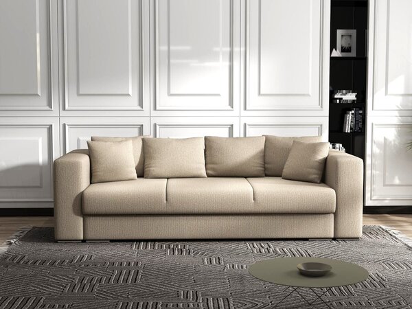 Canapea extensibilă dumonde cu ladă de depozitare Gloria Enjoy Camel 240x100 cm