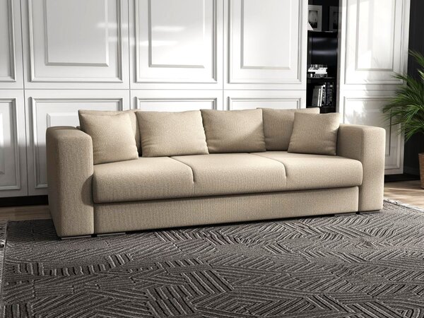 Canapea extensibilă dumonde cu ladă de depozitare Gloria Enjoy Camel 240x100 cm