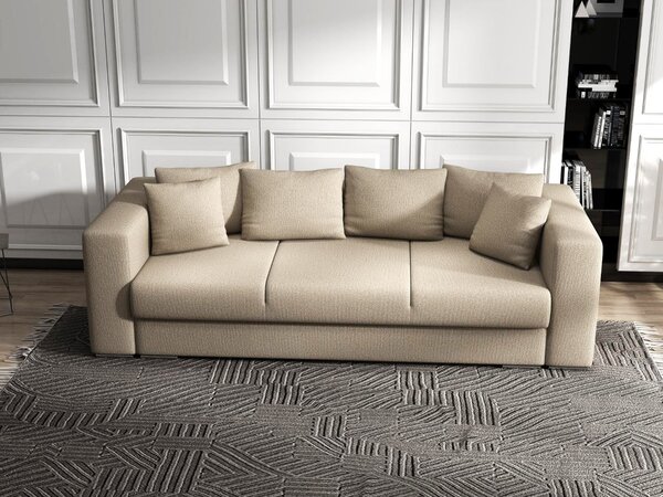 Canapea extensibilă dumonde cu ladă de depozitare Gloria Enjoy Camel 240x100 cm