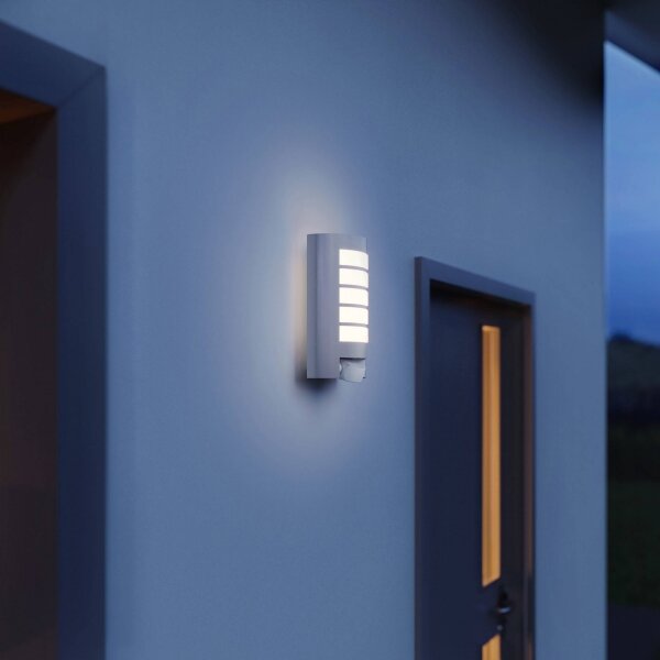 Steinel 657918 - L12S Corp de iluminat perete exterior cu senzor 1xE27/60W/230V