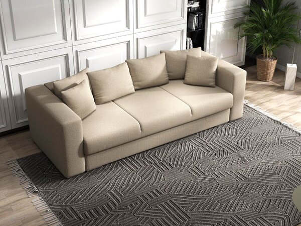 Canapea extensibilă dumonde cu ladă de depozitare Gloria Enjoy Camel 240x100 cm