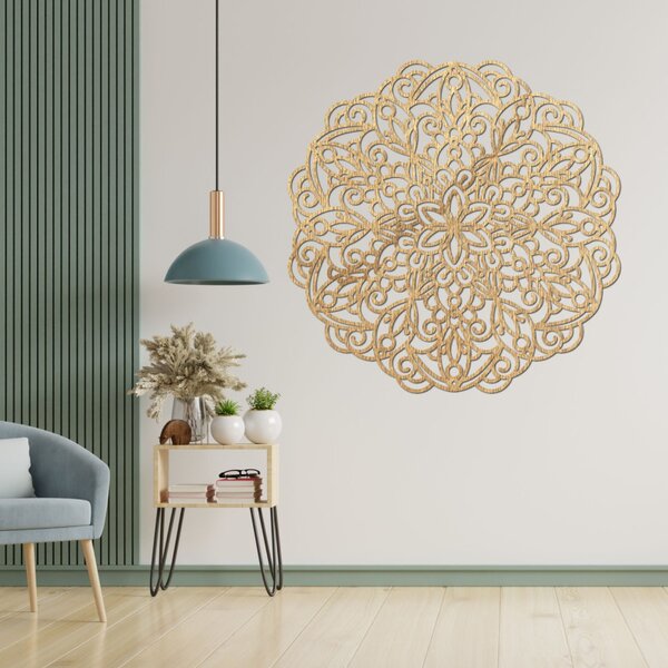 Mandala din lemn, pictură murală | TERRONY