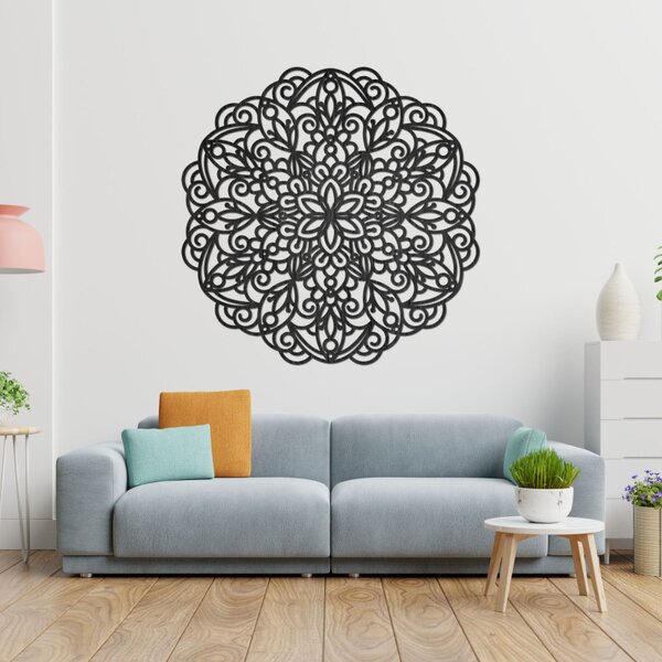 Mandala din lemn, pictură murală | TERRONY