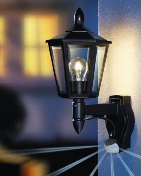 Steinel 617813 - Exterior senzor Corp de iluminat perete L 15 1xE27/60W/230V