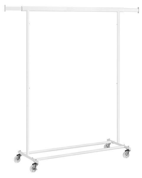 Cuier pe roti Songmics Alb 134x45.4x160 cm