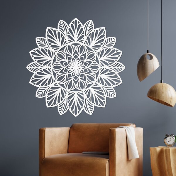 Mandala din lemn sculptată cu laser pentru perete | FRIHETI