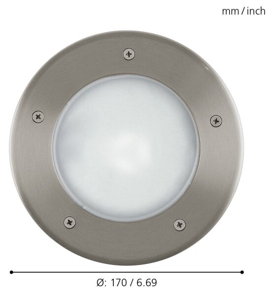 Corp de iluminat de exterior pentru căi de acces EGLO 86189 RIGA 3 1xE27/15W/230V IP67