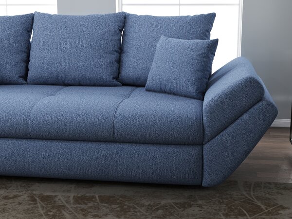 Canapea extensibilă dumonde cu ladă de depozitare Loana Enjoy Blue 250x100 cm