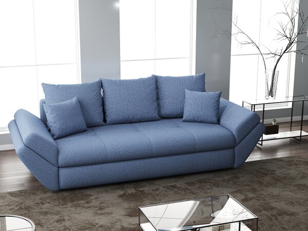 Canapea extensibilă dumonde cu ladă de depozitare Loana Enjoy Blue 250x100 cm
