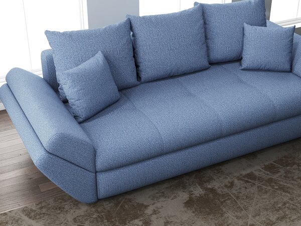 Canapea extensibilă dumonde cu ladă de depozitare Loana Enjoy Blue 250x100 cm