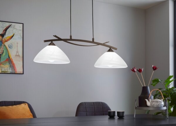 EGLO 91433 - Lustra VINOVO 2xE27/60W/230V