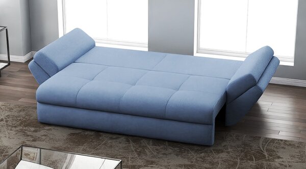 Canapea extensibilă dumonde cu ladă de depozitare Loana Enjoy Blue 250x100 cm