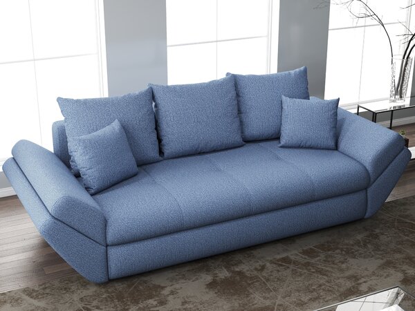 Canapea extensibilă dumonde cu ladă de depozitare Loana Enjoy Blue 250x100 cm