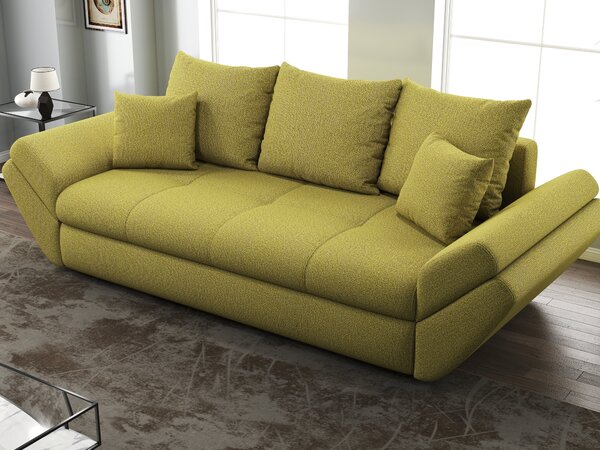 Canapea extensibilă dumonde cu ladă de depozitare Loana Enjoy Green 250x100 cm
