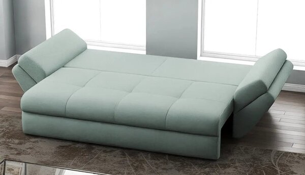Canapea extensibilă dumonde cu ladă de depozitare Loana Enjoy Mint 250x100 cm
