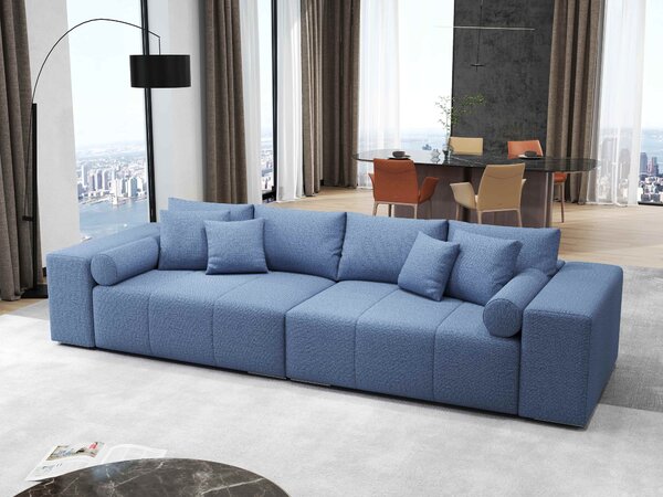 Canapea extensibilă dumonde cu ladă de depozitare Marbela Enjoy Blue XXL 295x120 cm