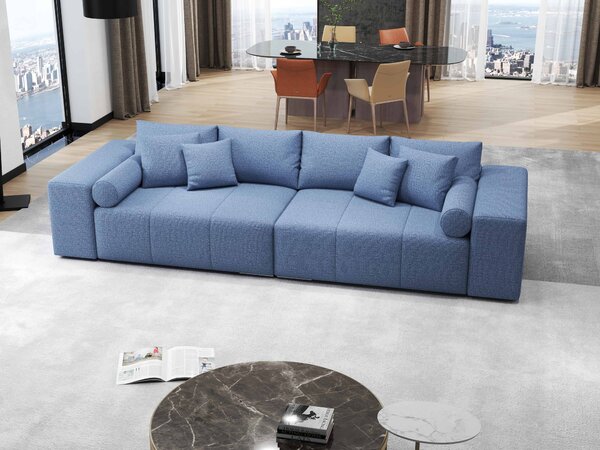 Canapea extensibilă dumonde cu ladă de depozitare Marbela Enjoy Blue XXL 295x120 cm