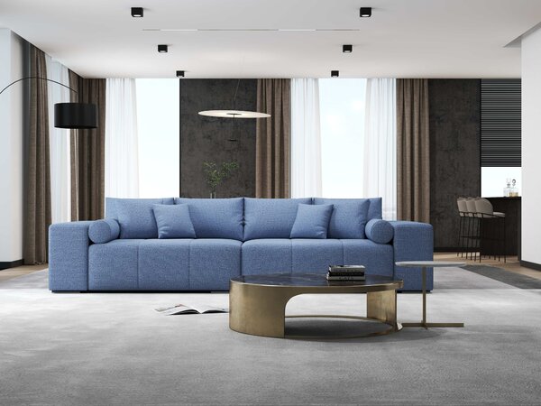 Canapea extensibilă dumonde cu ladă de depozitare Marbela Enjoy Blue XXL 295x120 cm