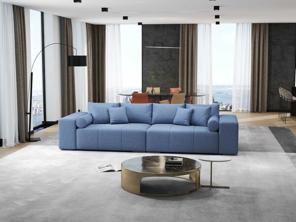Canapea extensibilă dumonde cu ladă de depozitare Marbela Enjoy Blue XXL 295x120 cm