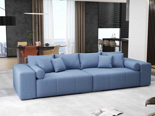 Canapea extensibilă dumonde cu ladă de depozitare Marbela Enjoy Blue XXL 295x120 cm