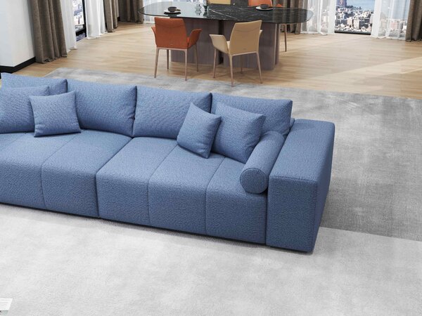 Canapea extensibilă dumonde cu ladă de depozitare Marbela Enjoy Blue XXL 295x120 cm
