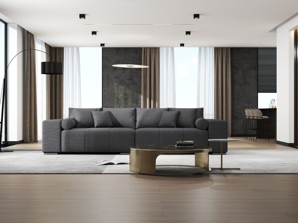 Canapea extensibilă dumonde cu ladă de depozitare Marbela Enjoy Grafit XXL 295x120 cm
