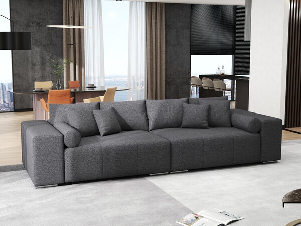 Canapea extensibilă dumonde cu ladă de depozitare Marbela Enjoy Grafit XXL 295x120 cm