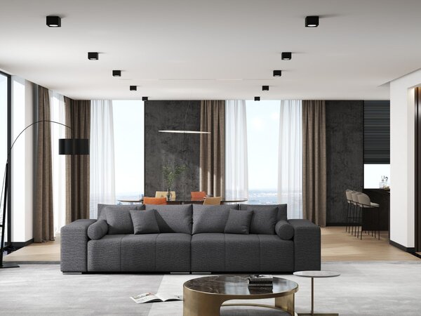 Canapea extensibilă dumonde cu ladă de depozitare Marbela Enjoy Grafit XXL 295x120 cm