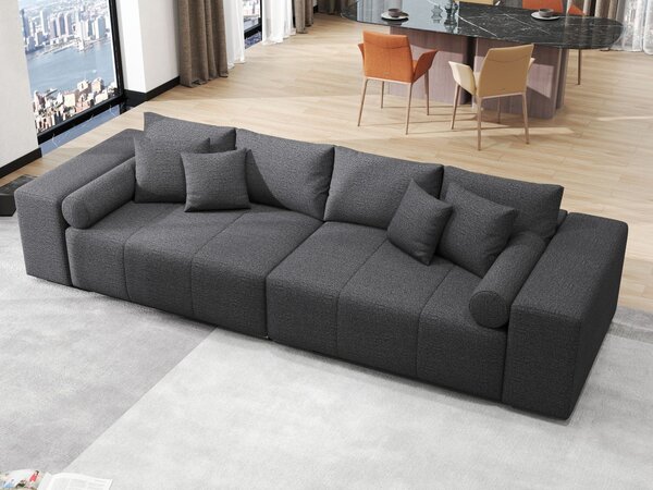 Canapea extensibilă dumonde cu ladă de depozitare Marbela Enjoy Grafit XXL 295x120 cm