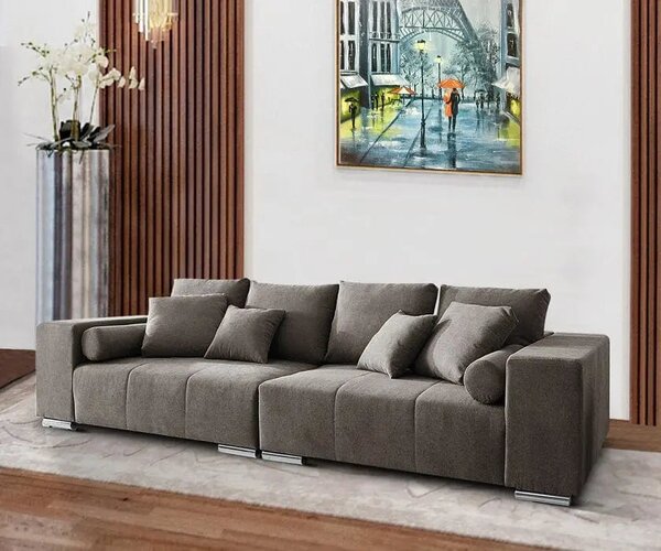 Canapea extensibilă dumonde cu ladă de depozitare Marbela Enjoy Kaki XXL 295x120 cm