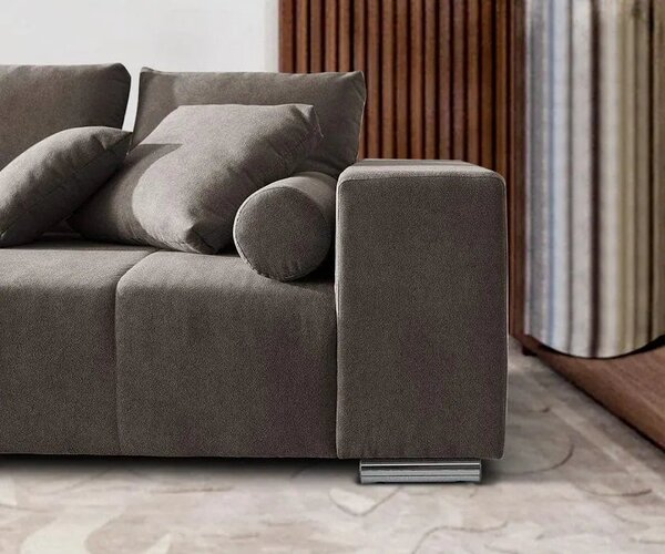 Canapea extensibilă dumonde cu ladă de depozitare Marbela Enjoy Kaki XXL 295x120 cm