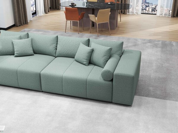 Canapea extensibilă dumonde cu ladă de depozitare Marbela Enjoy Mint XXL 295x120 cm