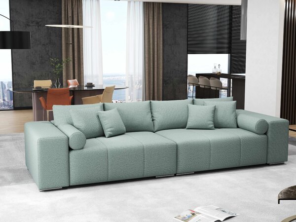 Canapea extensibilă dumonde cu ladă de depozitare Marbela Enjoy Mint XXL 295x120 cm