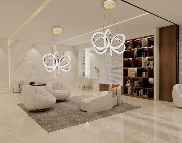Lampa LED G037-CP Gold