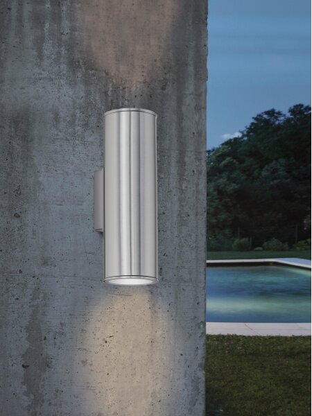 Aplică LED RGBW dimabilă de exterior Eglo 33582 RIGA 2xGU10/5W/230V IP44