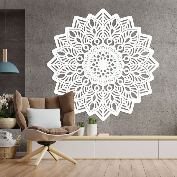 Decorațiune murală din lemn cu mandala soare - SOLIS