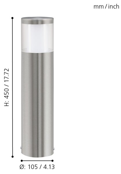 Eglo 94278 - Corp de iluminat exterior LED BASALGO, 1 LED/3,7W/230V IP44