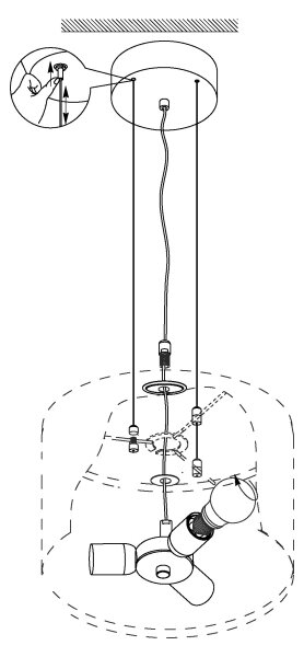 Eglo 31608 - Lustra cu cablu MASERLO 3xE27/60W/230V