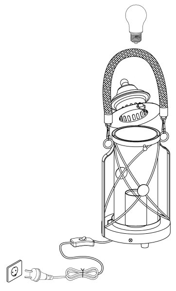 Eglo 49283 - Lampa de masa BRADFORD 1xE27/60W/230V