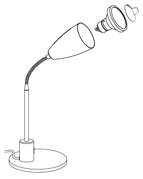 Lampă de masă Eglo 92873 FOX 1xGU10/3W/230V