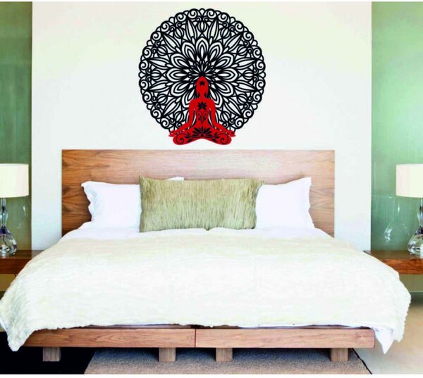 Pictură de perete 3D Buddha în mandala 50, 70, 90 cm