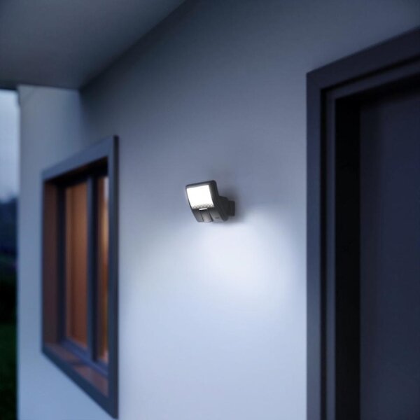 Steinel 012076 - Lampă LED de exterior cu senzor de mișcare XLED curved LED/10,5W/230V IP44