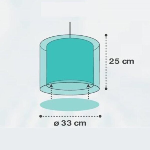 Dalber D-41412H - Candelabru pentru copii CLOUDS 1xE27/60W/230V