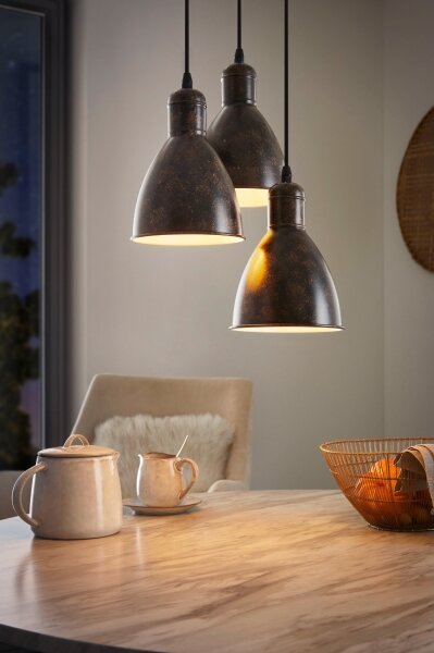 Eglo 49493 - Lustră PRIDDY 1 3xE27/60W/230V