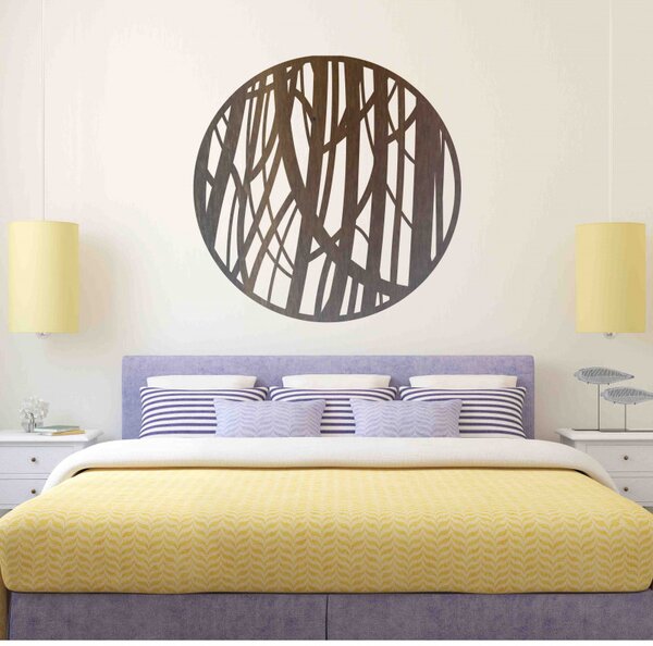Decor de perete din lemn cu motive de copac - HOGGFOG