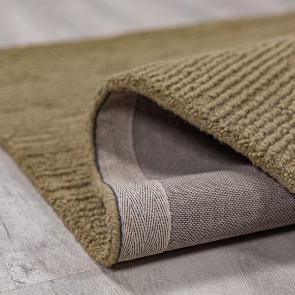 Covor kaki țesut manual din lână 200x290 cm Harris Boucle – Flair Rugs