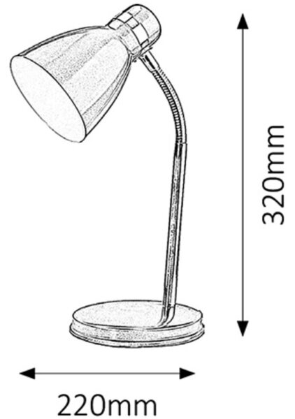 Lampă de masă Rabalux 4207 PATRIC 1xE14/40W/230V